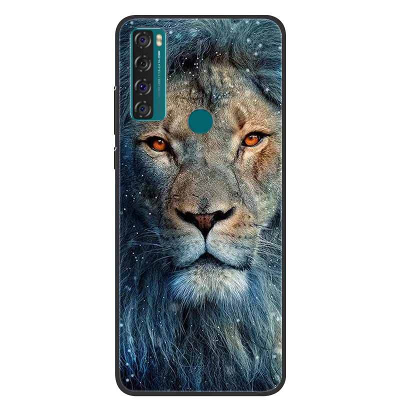 Case For TCL 20 SE Luxury Silicone TPU Soft Phone Cover For TCL 20 SE Case T671H 6.82" Funda Animal Capa Cute Shockproof Coque