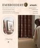 Imanqi Yun Arched Color Block Semi-Blackout Jacquard Curtains