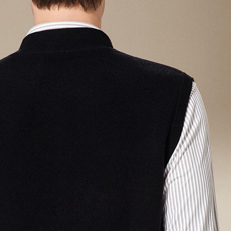 Antonio Herren Weste 100% Merinowolle Stehkragen