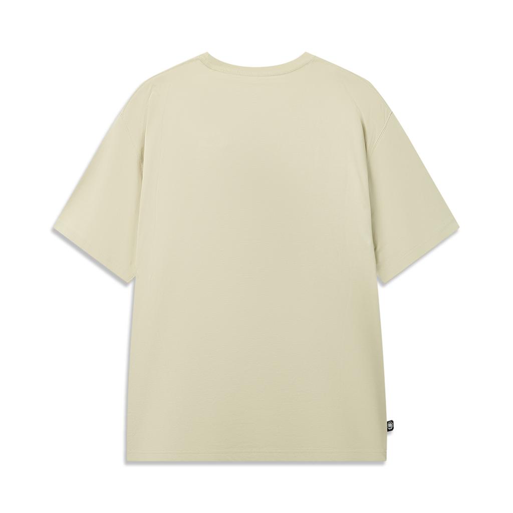 Li Ning × Badfive Basketball Champion Of Central Plains Sports Fashion Casual Versatile Logo Print Loose Comfortable Short Sleeve T-Shirt AHSW993-3