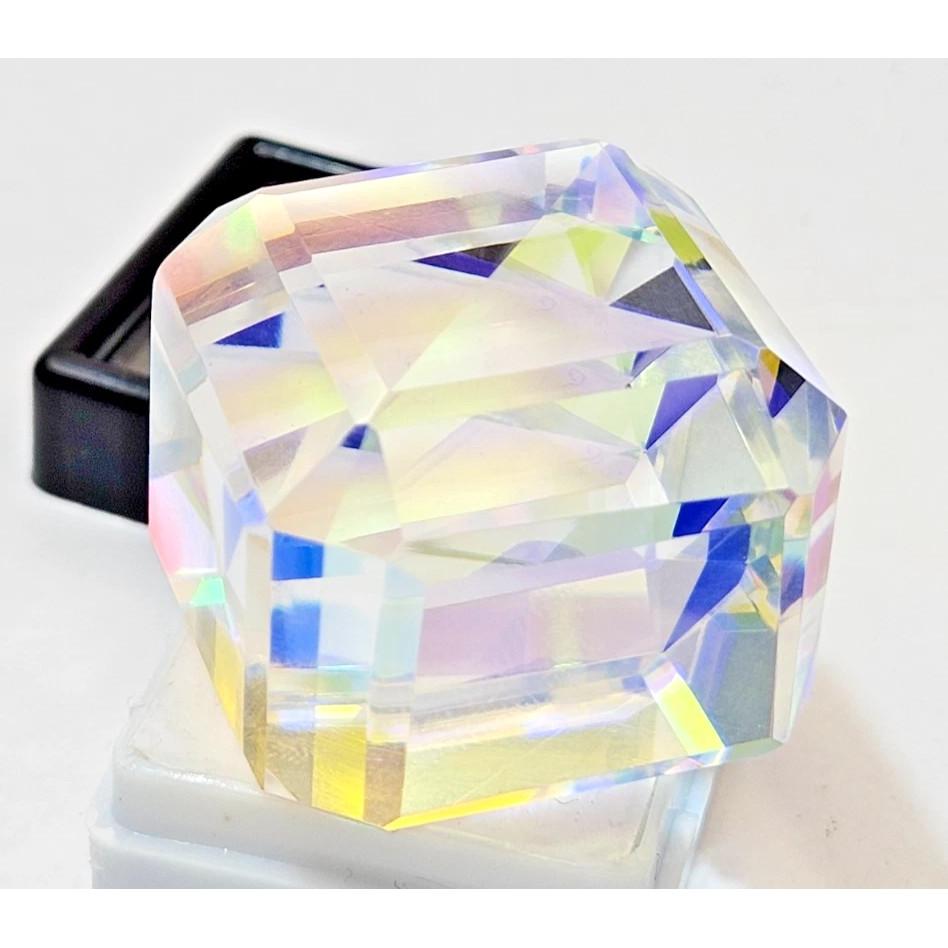 Beautiful Natural Mystic Topaz 225+ Multi Color Cube Cut Certified Gemstone