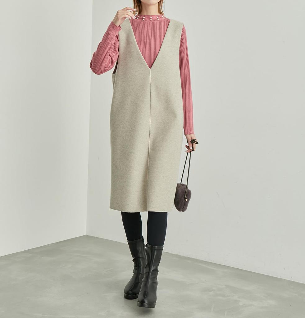 ROPE PICNIC Pearl Knit Pullover Pink 38 Women's Sweater, (63)