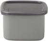 Nodahoro Enamel Storage Medium with Sealable Visible Made In Container, Heat-Resistant, Square, Size, Lid, Contents, +Gray Series, Japan, GS-M