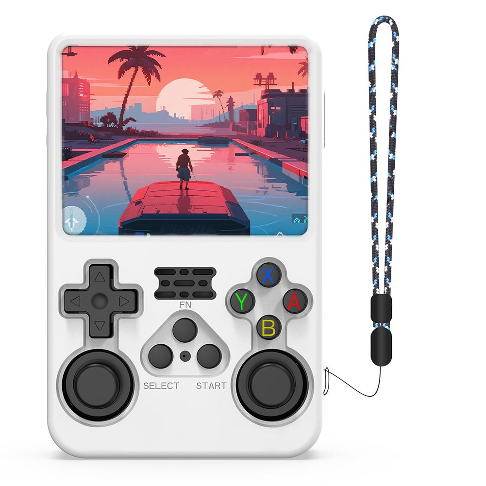 Silicone Protective Cover For ANBERNIC for R36S Handheld Game Console Anti-Scratch Soft Skin Cover Case with Lanyard