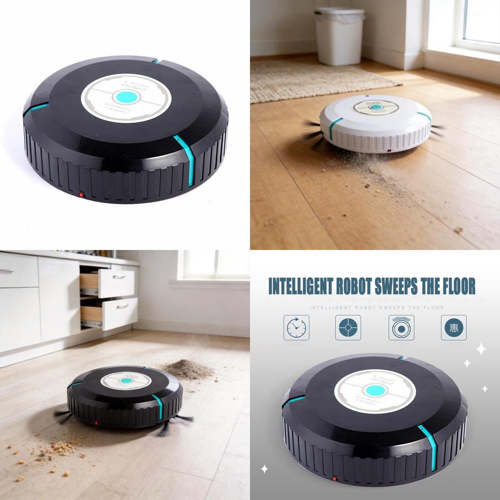 Home Cleaning Robot With Battery Power For Small Rooms Perfect For Lazy Daily Use