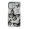 Europe and the United States Hot-selling Anti-drop Tpu Transparent Mobile Phone Case Iphone15pro English Butterfly Mobile Phone Case Apple 17 Soft 