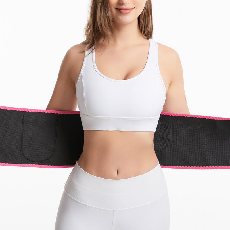 Silver Ion Waist Belt: Fitness & Yoga Sweat Wrap for Running and Fat Burning