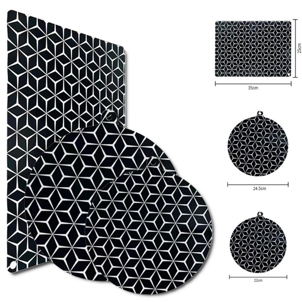 Silicone Induction Cooktop Mats Heat Resistant Reusable Induction Cooktop Protector Nonslip Easy Cleaning Induction Hob Cover