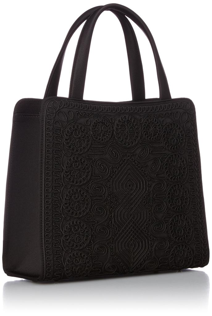 Iwasa Double-Sided Cord Embroidered Formal Bag 8185 Black