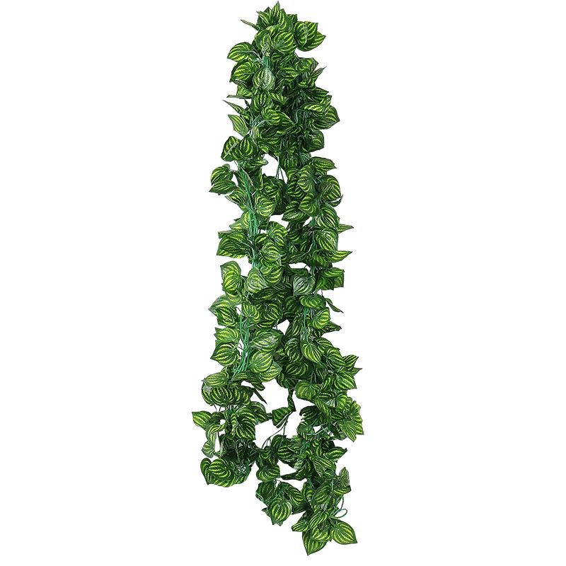 Artificial Green Grape Leaf Vine for Indoor Decor