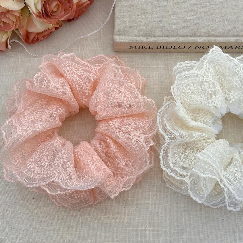 Elastic hair bands accessories for women girl rubber tie korean scrunchies large big fascinators elegant Headdress flowers fairy