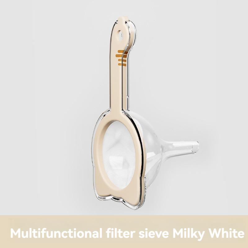 

2 I n 1 Multi-functional strainer set for juice tea and kitchen use for soy milk with ultra-fine sieve Funnel Filter Screen белый