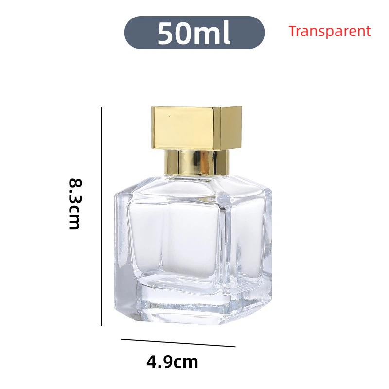 1 st Tom Flaska Dispenser Parfymflaska Spray 50 ml Högkvalitativ Glas Bärbar Rese Delikat Parfymflaska