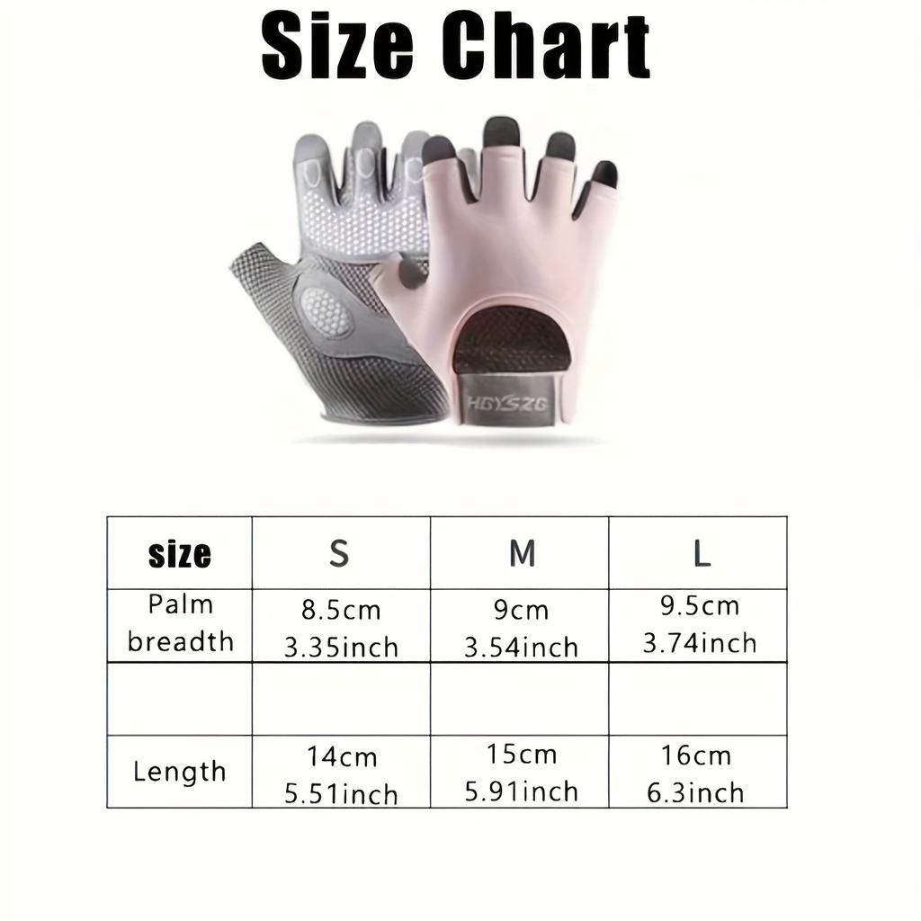 Pair of Sports Gloves with Anti-slip Sponge and Fashionable Fitness, Breathable Training Gloves