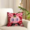 Art KKima artist Cushion Cover Reversible Plush Pillow Cover Soft Fluffy Home Decor for Sofa Bedroom