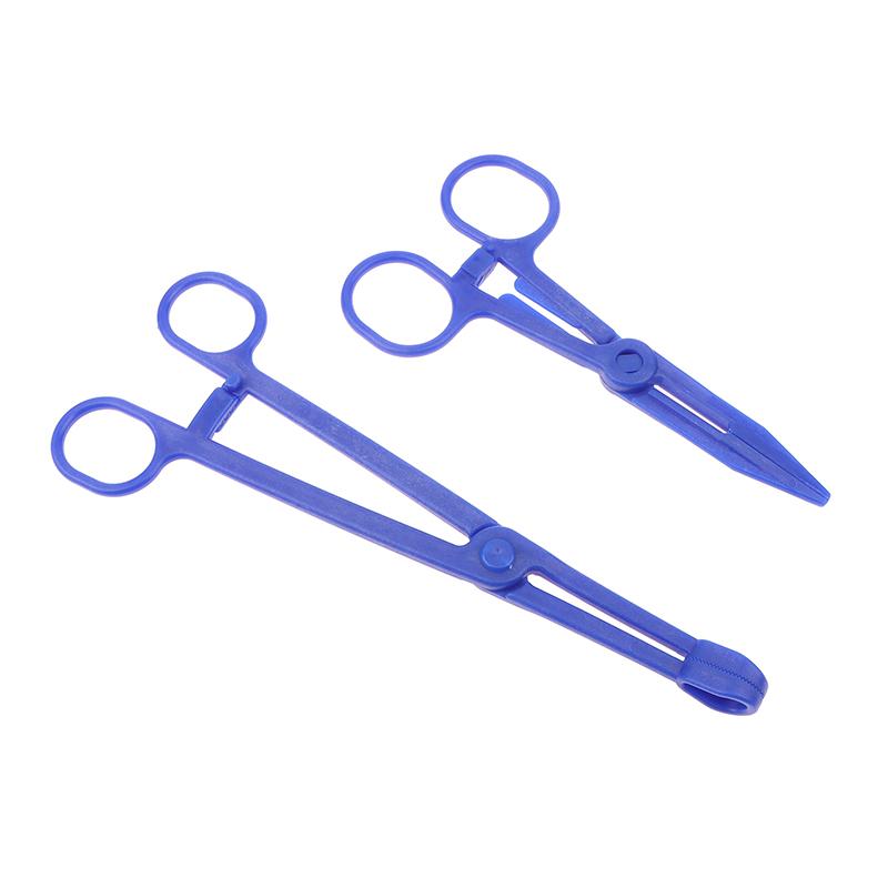 1Pc Disposable Sterile Slotted Round Navel Forceps Clamp Triangle Open Plier Ear Nose Lip Belly Body Piercing Forceps Tools