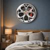 Contemporary Round Silent Acrylic Clock, Suitable for Living Room, Bedroom, Classroom, Office,