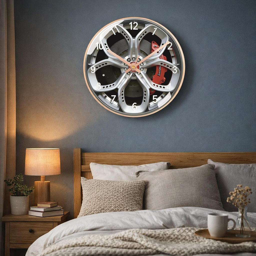 Contemporary Round Silent Acrylic Clock, Suitable for Living Room, Bedroom, Classroom, Office,