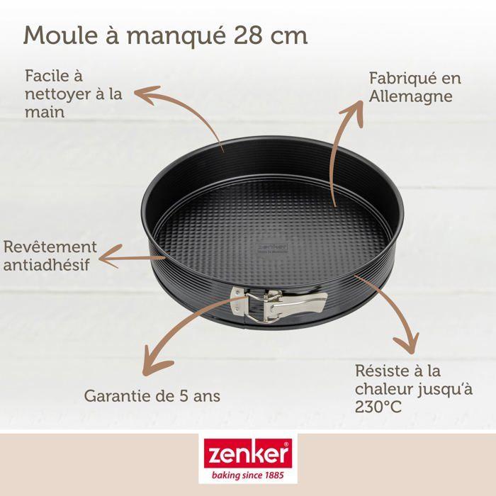 Moule à manqué à charnière 28 cm zenker black metallic