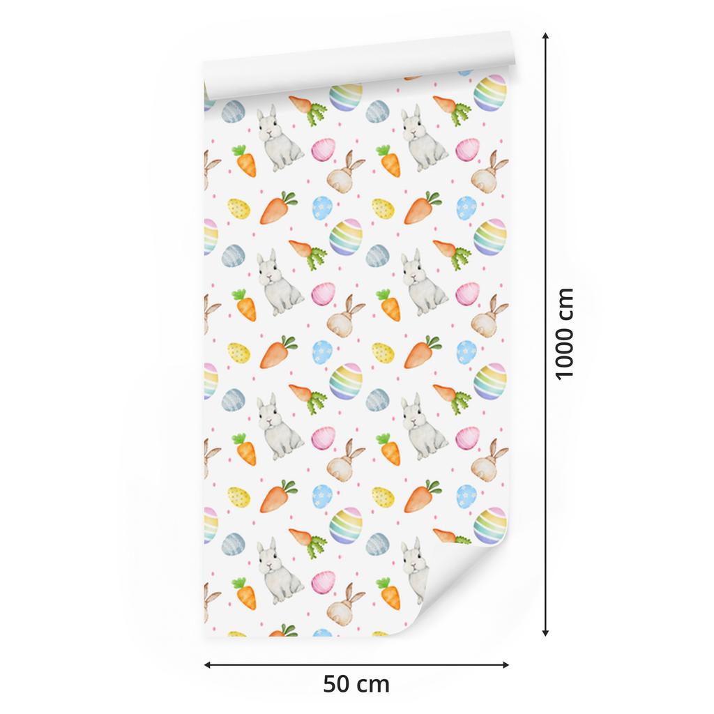 Easter Wallpaper White and Cream for Living Room and Bedroom 50x1000