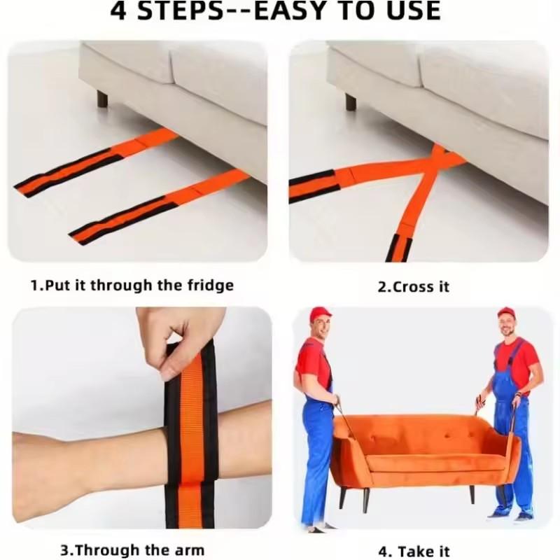 Furniture Electrical Handling Straps Labor-saving Lift Straps for Carrying Heavy Objects Reusable Move Carrying Strap Tool