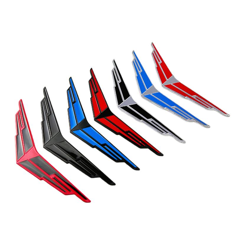 Modified Metal Wings Car Side Sticker Emblem for Cadillac ATS BLS CT5 CT6 CTS ESCALADE SLS SRX STS XT4 XT5 XTS Rear Trunk Badge tbhgm88