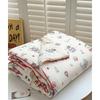 Lightweight Knitted Comforter Cute Cartoon Pattern Skin Friendly Thin Summer Quilt Air Conditioner Duvet for Home