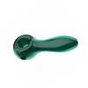 4" Mini 7Hole Glass Smoking Pipe Glass Spoon Smoke Pipes Green Bowl Pipe