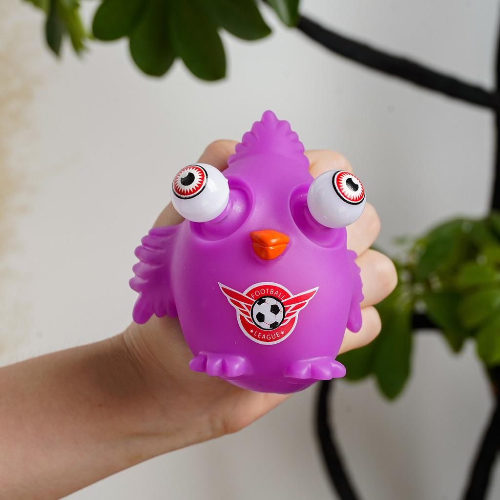 Animal Purple Bird Shaped Stress Toy Sensory Play Parent Children Gift Bonding