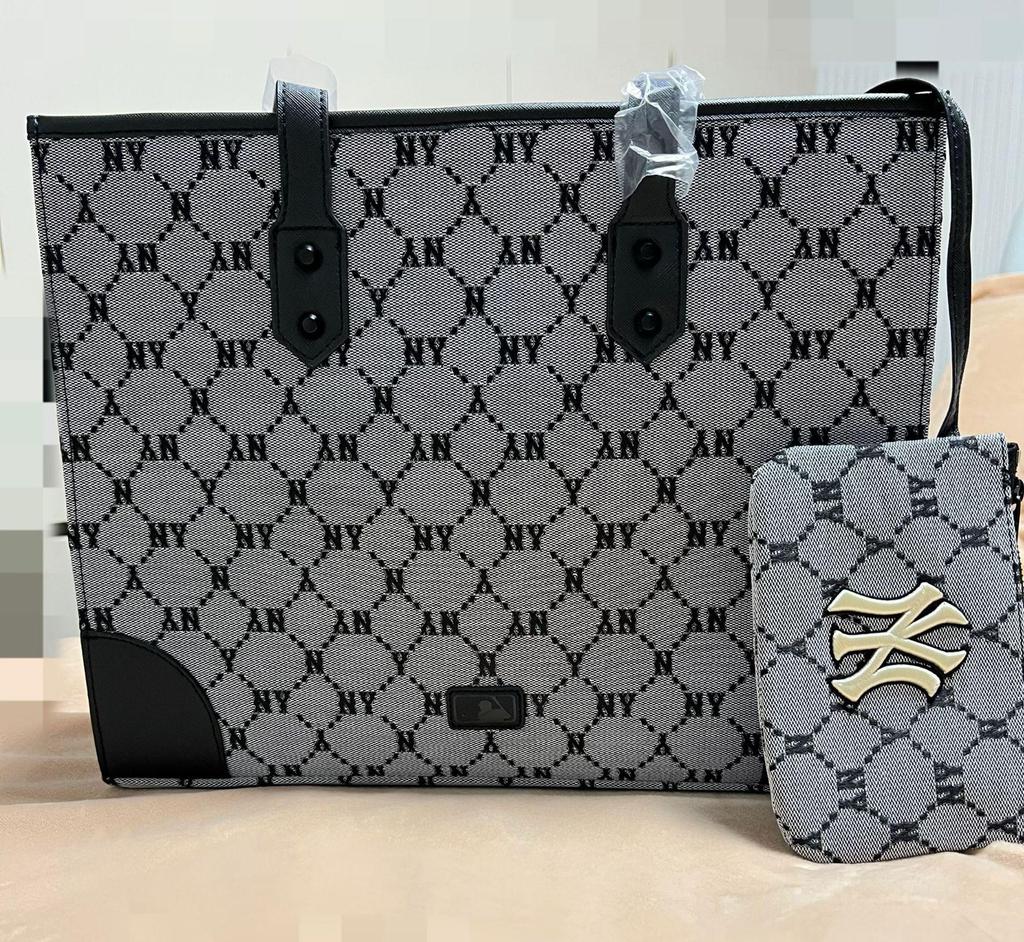 New Korea MLB NY Large-Capacity Fashion Tote Bag - Versatile Single Shoulder Handbag