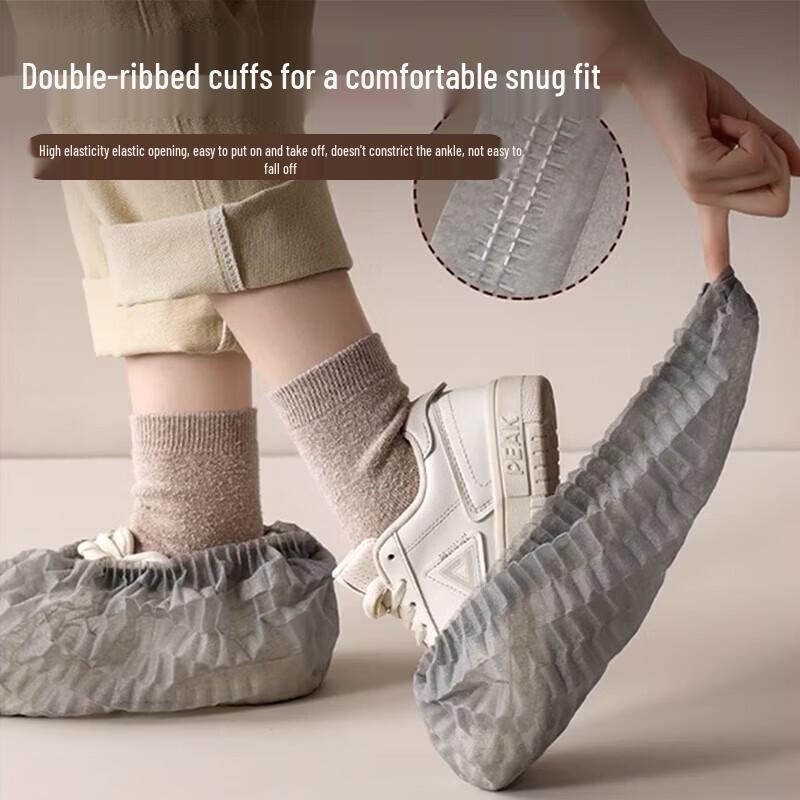JIAQILI Thickened Non-Woven Disposable Shoe Covers