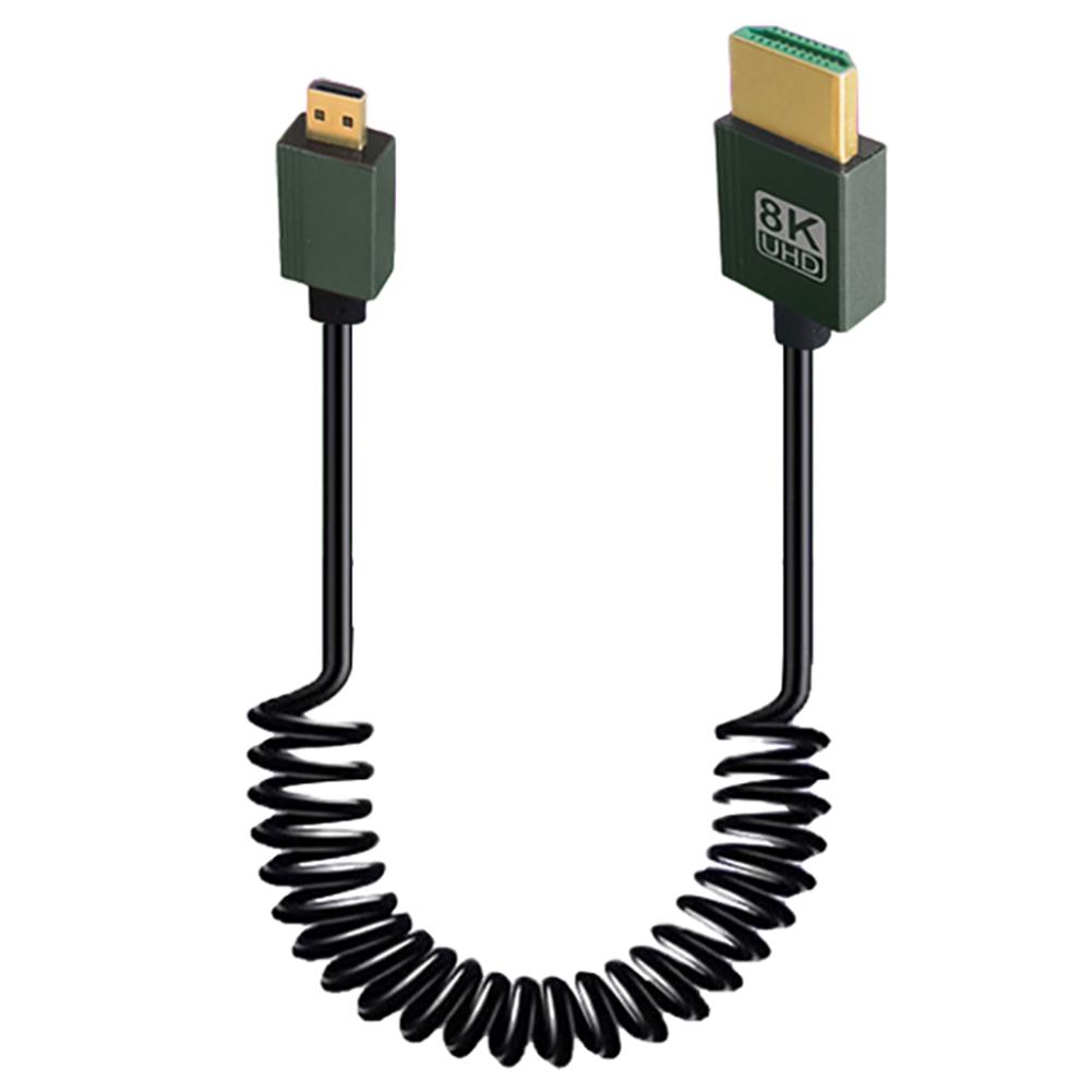 8K HDMI-Compatible 2.1 Cord 48Gbps Extension Converter Male To Male HDMI-Compatible To Mini/Micro HD Cable for Camera To Monitor