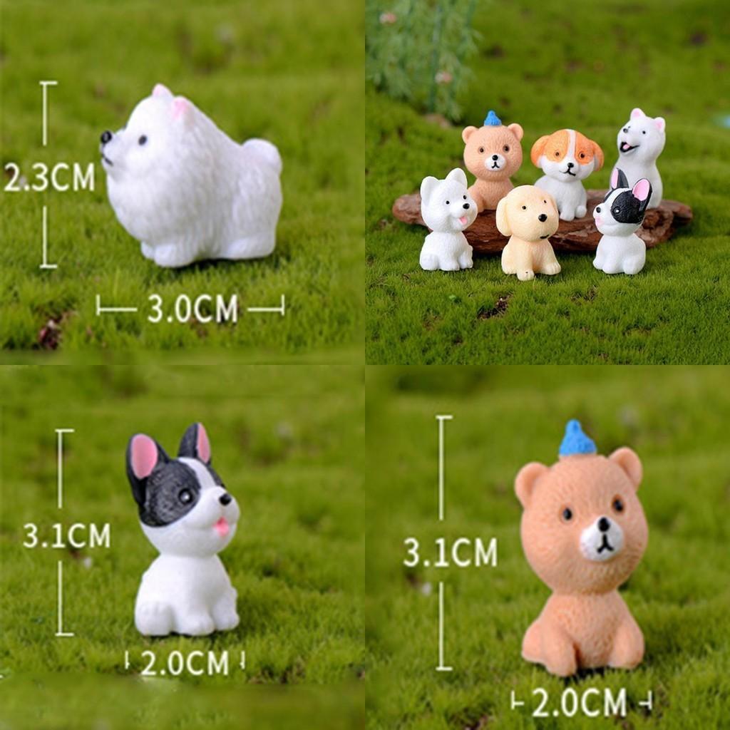 Exquisite Mini Resin Dog Dolls 12 Style Ornaments Enhancing Your Gardens Aesthetic Appeal