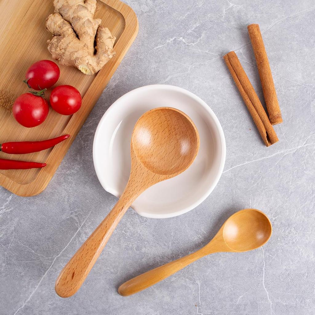 Spoon Rest for Stove Top, Ceramic Spoon Holder for Kitchen Counter, Heat-Resistant Cooking Utensil Rest, Coffee Spoon Holder, Spoon Rest for Ladles