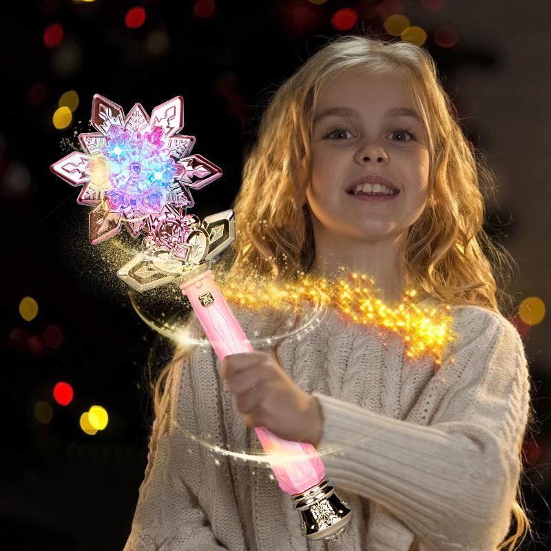 Childrens Magic Wand Light And Sound Toy For Girls With Rotating Effects