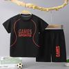 Children's Quick-drying Sports Suit Boys Girls Running Tee Kid Casual Short Sleeves And Shorts Breathable Sets