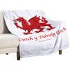 Welsh Red Dragon T-ShirtCwtch Y Ddraig Goch - Hug the Red Dragon Throw Blanket Plush Hair Blankets