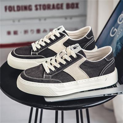 Slipper Plateau Sportschuhe Schuhe für Herren Lässiger Sneaker Weich und Bequem Canvas Skateboard Sport und Freizeit Belüften