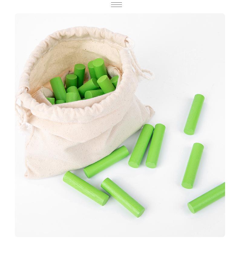 Montessori Math Sticks: Number Matching Wooden Toys for Early Education (Ages 3-6)