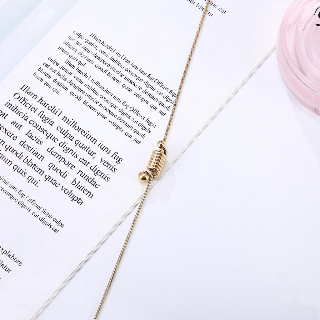 Coil Spring Necklace Women's Hip Hop Necklace Ins Fashion Accessories