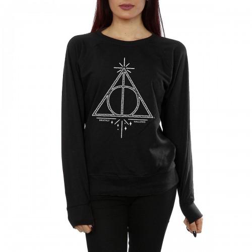 HARRY POTTER Womens/Ladies Deathly Hallows Cotton Sweatshirt