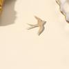 Swallow-shaped Brooch Universal Metal Simple Bird Badge Fashionable and Versatile Clothes Bag Scarf and Accessories Brooch