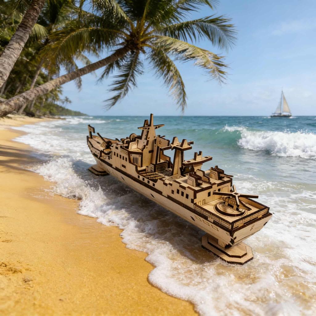 3D Holzpuzzle Schlachtschiff Maßstabsmodell DIY Modellpaket Handgefertigtes Geschenk Heimdeko Montagespielzeug großartig für den täglichen Gebrauch