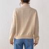 Semi-high-neck Casual Top for Autumn and Winter, Solid-color Base Sweater, Pullover Sweater