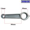 1 Stuks Luchtcompressor Drijfstang Zilverkleurig Aluminiumlegering Voor Luchtcompressor 12×67×23 12×69×20 12×76×23 13×83×24mm