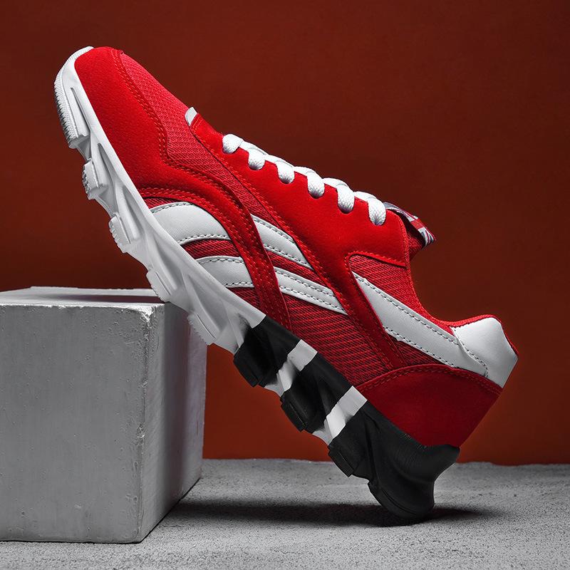 Buty sportowe wiosna męski trend nowe buty na ostrzu wersja koreańska latające tkane oddychające handel zagraniczny duży rozmiar buty męskie stragan uliczny buty codzienne