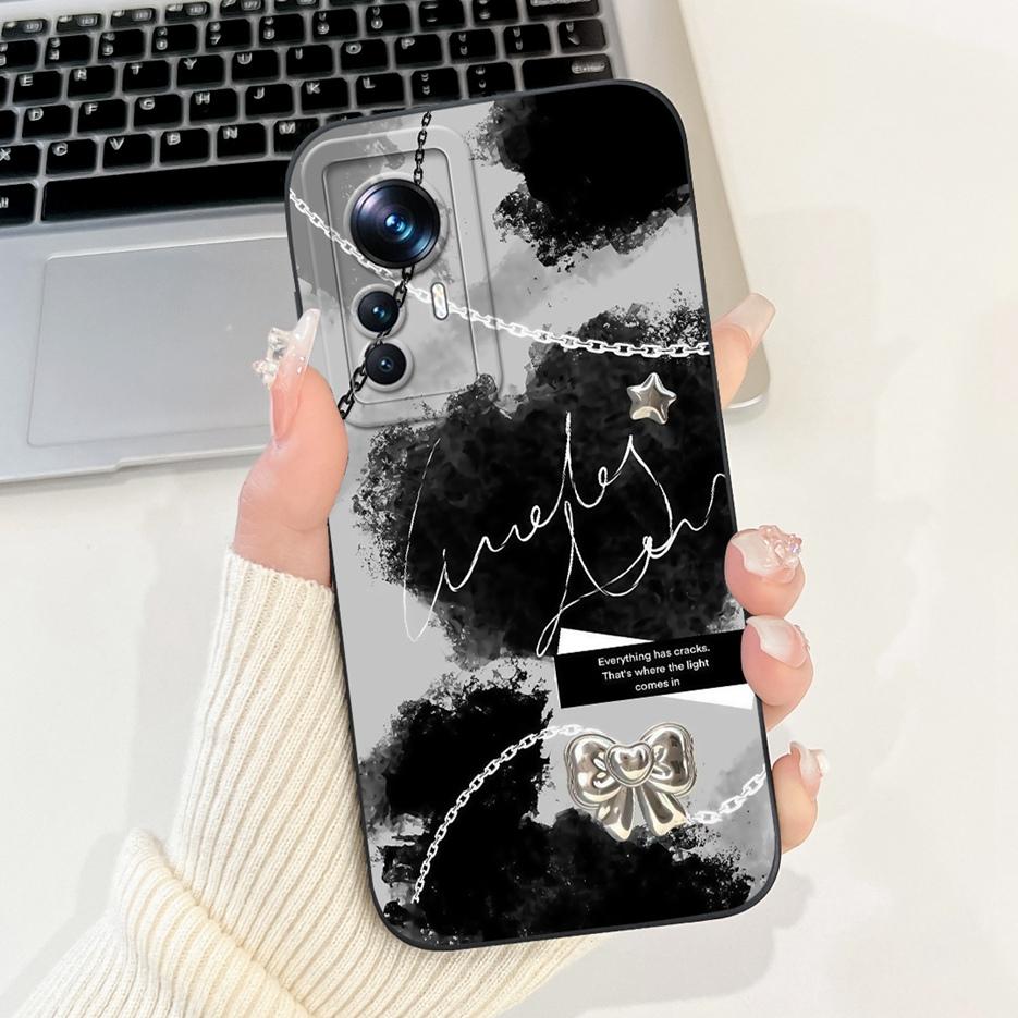 For Xiaomi 12T Pro Case Cute Cartoon Fashion Painted Cover Soft Silicone Phone Case For Xiaomi Mi 12T Pro Mi12T 5G Fundas Bumper