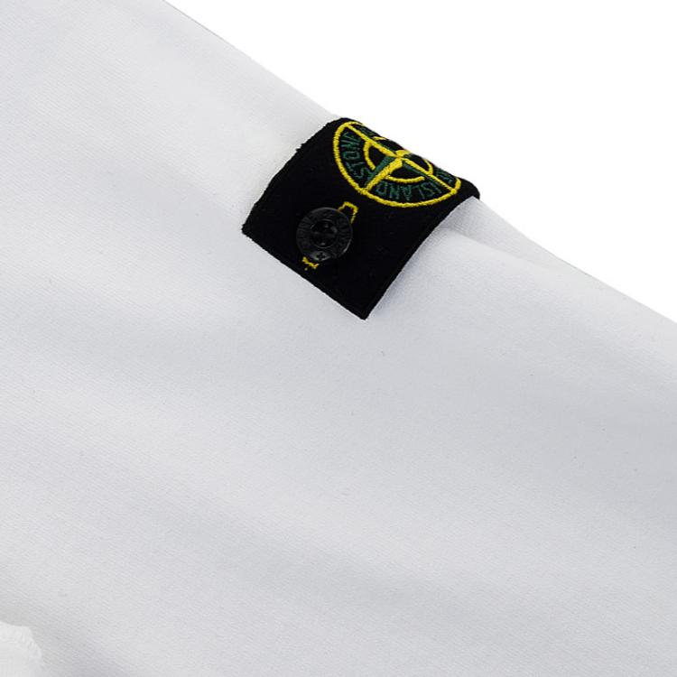Stone Island Hoodie With Logo Long Sleeve Pullover Kids hoodies White 761661640-V0001