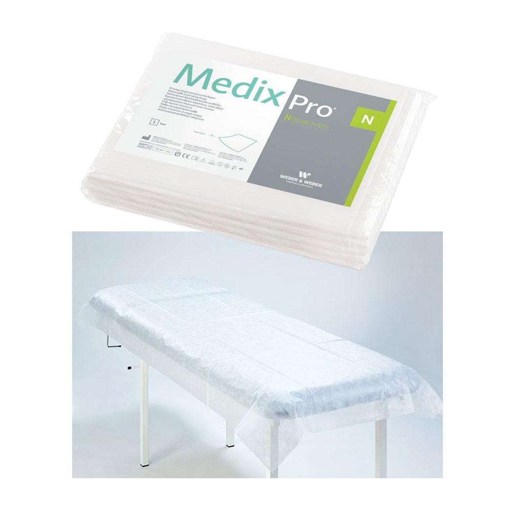 Disposable Sheet 80cm x 210cm White 20G Medixpro 10 Pcs