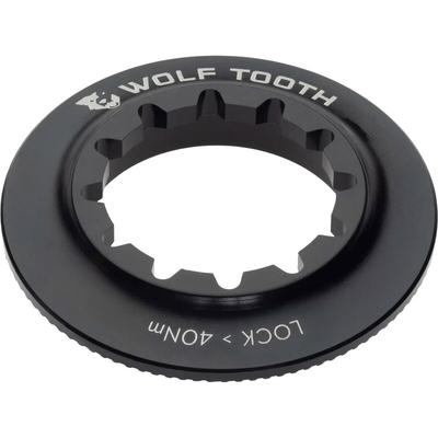 Wolf Tooth Centerlock Rotor Lockring Internal Spline Internal Compatible with 9mm QR and 12mm Thru Axles - Black, Serrations,